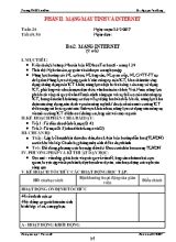 Kế hoạch bài học Tin học 6 - Tiết 49+50, Bài 2 Mạng Internet (2 tiết) - Năm học 2016-2017 - Nguyễn Văn Dũng
